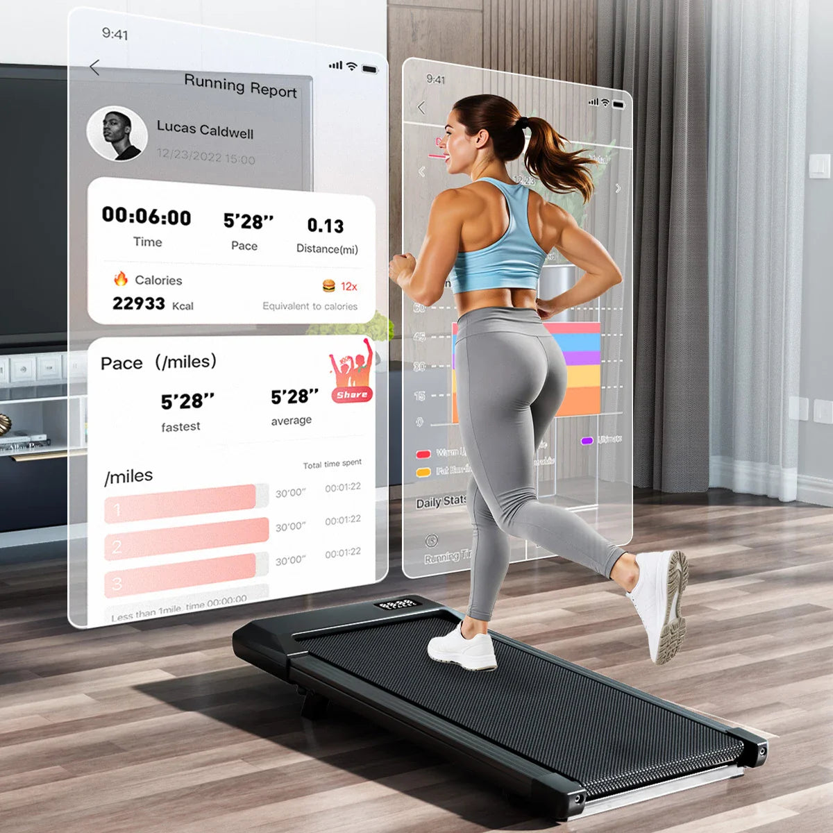 Foldable Quiet Treadmill