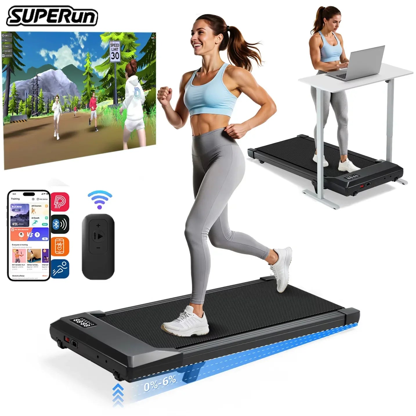 Foldable Quiet Treadmill